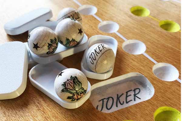 Billes "Joker" et billes "Noisettes étoilées"