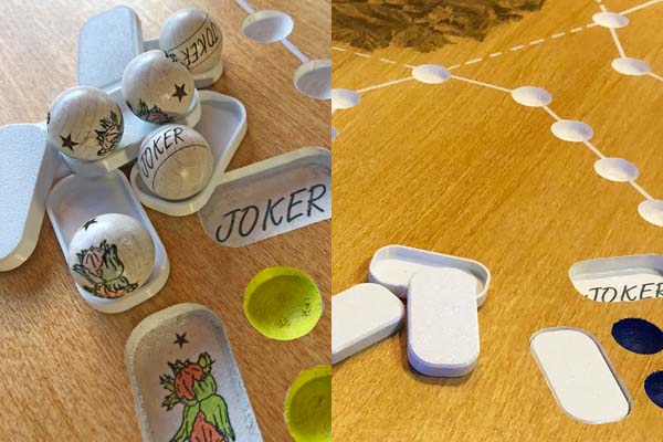 Caches de cases "Noisettes étoilées"